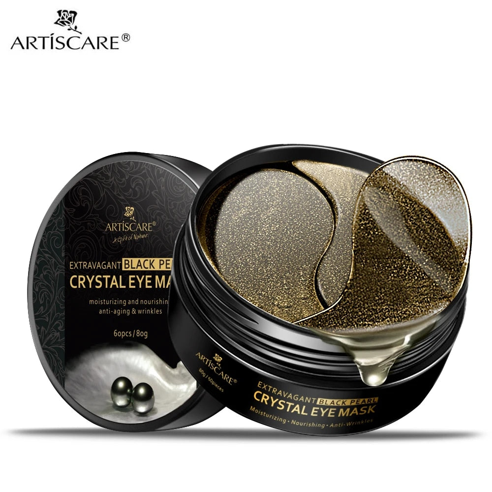 ARTISCARE Eye patches Hyaluronic Acid, Gold, Seaweed & Black Pearl Dark Gel Eye Masks