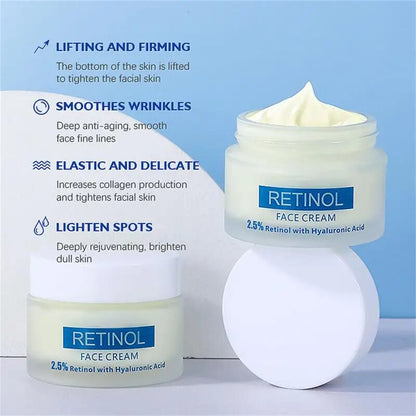 Anti-Wrinkle Serum Hyaluronic Acid Vitamin A Retinol Face Cream