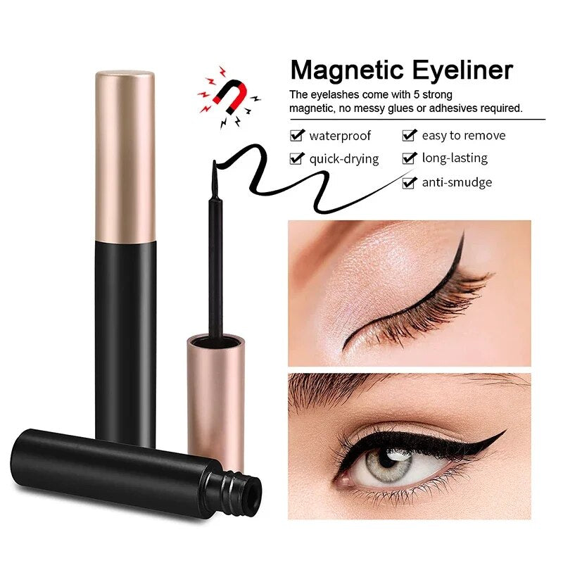 2 Black Magnetic Eyeliner Glue