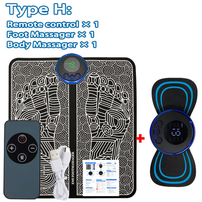 Electric EMS Foot Massager Pad Relief Pain Relax