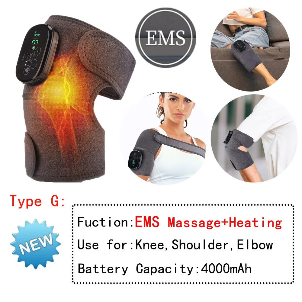 Electric Heating Therapy Knee & Elbow Vibration Massager