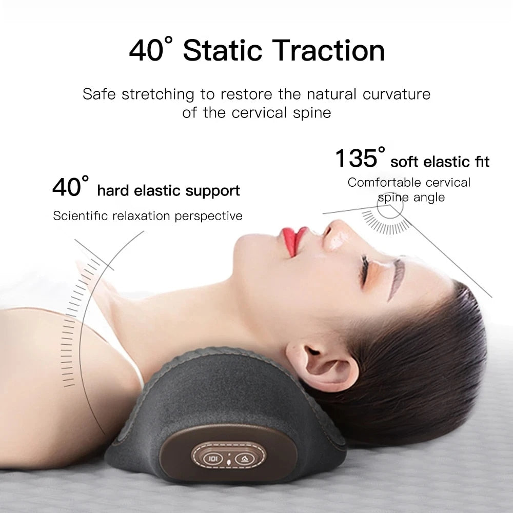 Electric Neck Massage Pillow Heating + Vibration