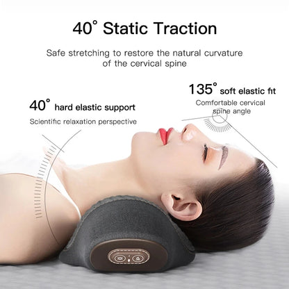 Electric Neck Massage Pillow Heating + Vibration