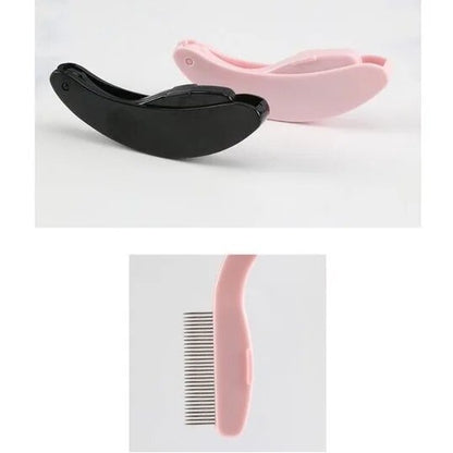 Foldable Ultra-fine Stainless Steel Teeth Eyelash Brush