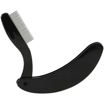 Foldable Ultra-fine Stainless Steel Teeth Eyelash Brush