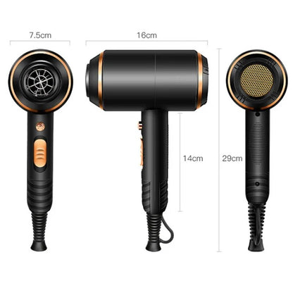 Professional Hair Dryer for Fast Drying and Diffuser, 5 Speed and 2 Heat Setting