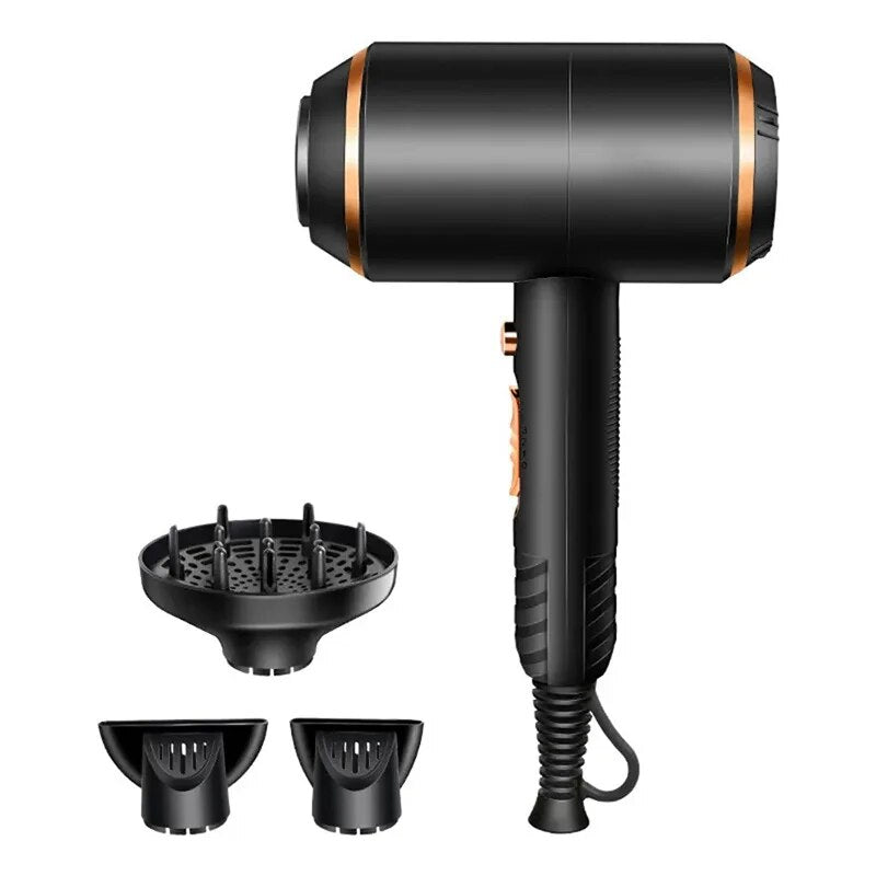 Professional Hair Dryer for Fast Drying and Diffuser, 5 Speed and 2 Heat Setting