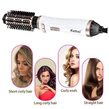 Kemei Electric Rotating Hair Curler Comb 2in1