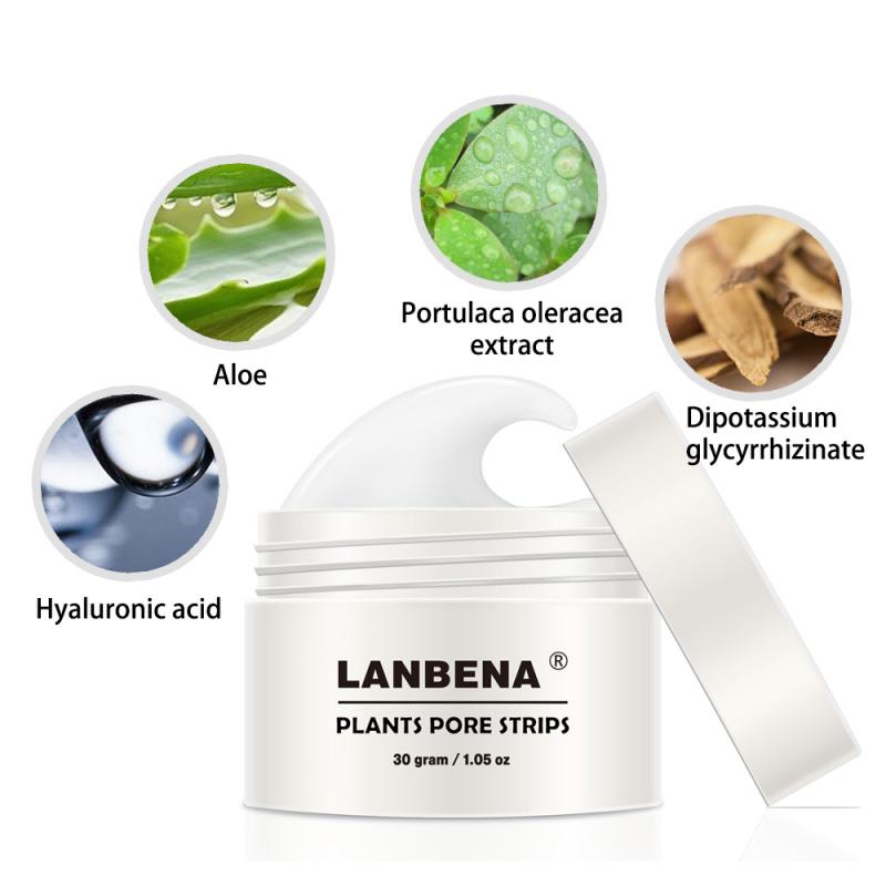 LANBENA Blackhead Remover Cream Paper Plant Pore Strips