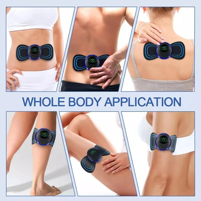 Cervical Neck + Back Electric Massager 8 Mode Pulse Muscle Stimulator