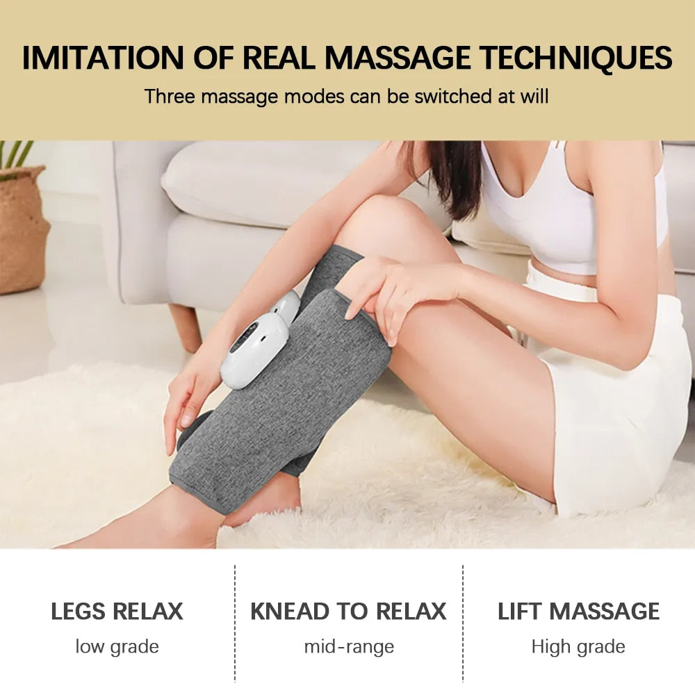 Smart Leg Massage 3 Modes Vibration Leg + Air Compression Massager